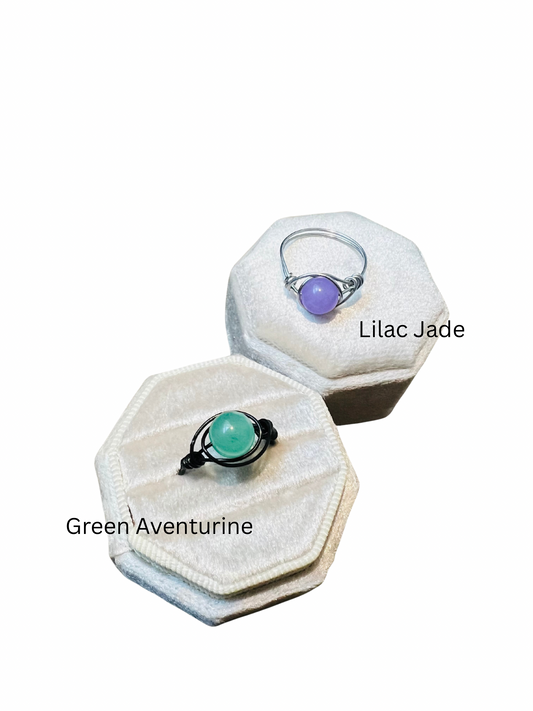 Wire Wrapped Gemstone Ring