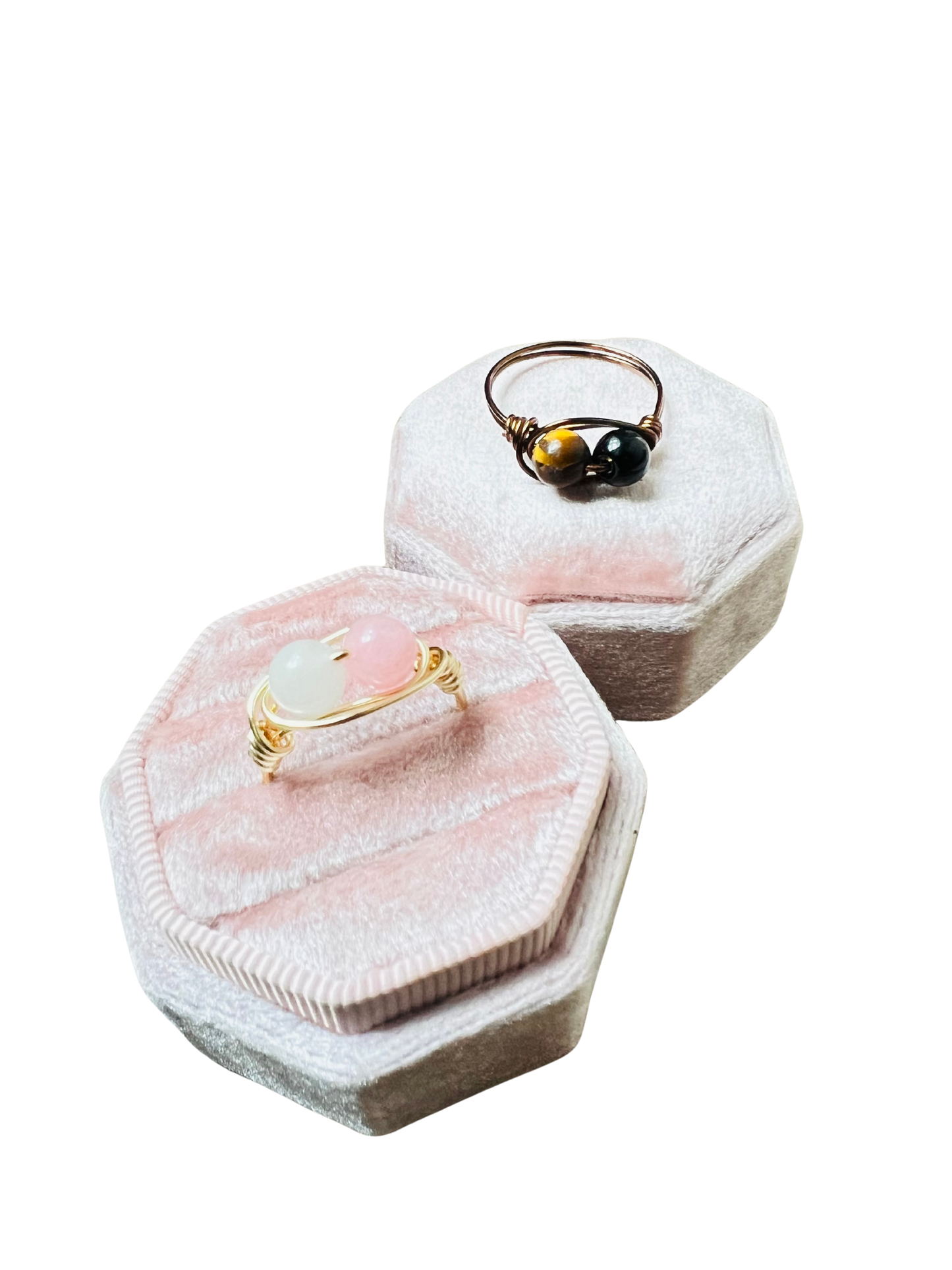 Wire Wrapped 6mm Gemstone Ring
